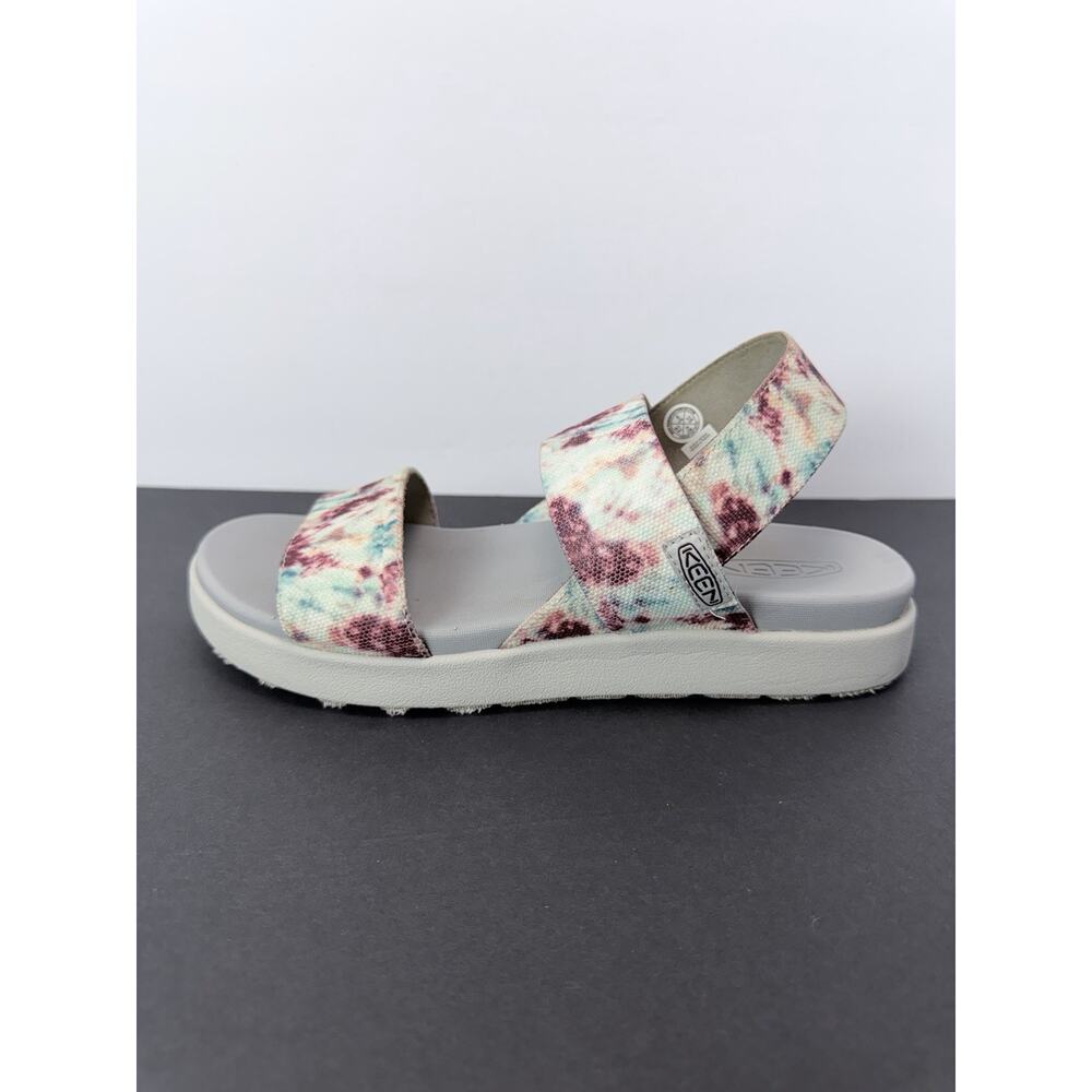 Keen Sandals Elle Strappy Tie Dye Size US 9 White Blue Purple - Picture 2 of 9
